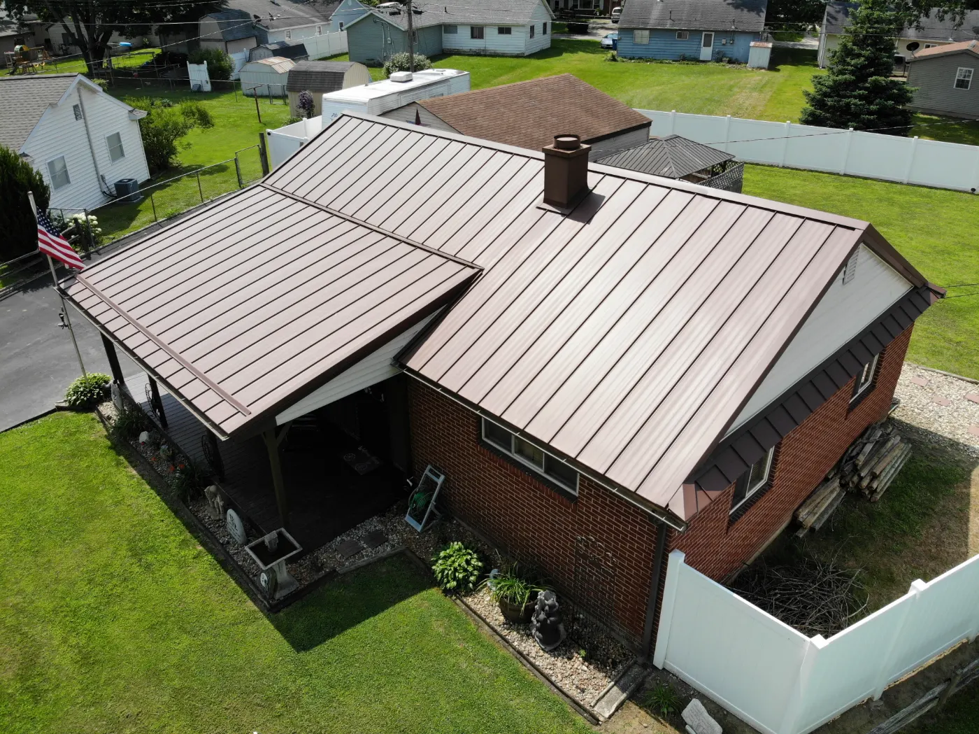 Commercial roof inspection documented in Williamsburg in the Woods